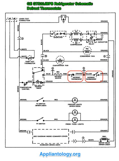 refrigerator electrical schematic 